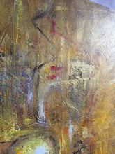 Load image into Gallery viewer, Gold Yellow Painting Contemporary Art Abstract Acrylic Painting  Ap046
