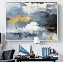 Load image into Gallery viewer, Cloud Abstract Art Oil Painting Sky Abstract Painting on Canvas Np033
