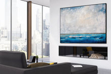 Load image into Gallery viewer, Extra Large Wall Art Ocean Abstract Painting Blue Level Painting NP002
