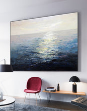 Load image into Gallery viewer, Original Ocean Abstract Painting Seascape Abstract Painting Qp074
