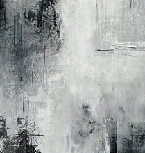 Load image into Gallery viewer, Black White Landscape Wall Art Handmade Abstract Painting Ap017
