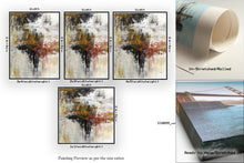 Load image into Gallery viewer, Brown White Red Abstract Painting Giant Canvas Painting Fp094
