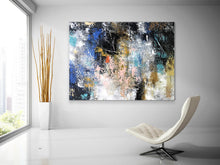 Load image into Gallery viewer, Blue White Pink Abstract Painting on Canvas Contemporary Paintings Fp101
