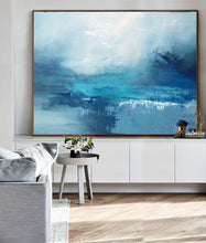 Load image into Gallery viewer, Blue Marine Landscape Painting Sky Landscape Painting Sea Oil Painting Dp130
