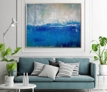 Load image into Gallery viewer, Blue Gray Abstract Painting Large Abstract Art Painting On Canvas Dp128
