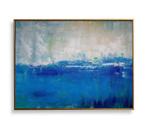Load image into Gallery viewer, Blue Gray Abstract Painting Large Abstract Art Painting On Canvas Dp128
