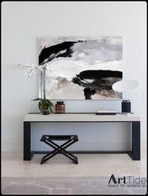 Load image into Gallery viewer, Grey Black White Abstract Painting For Living Room Beige Brown Painting Qp090
