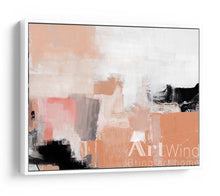 Load image into Gallery viewer, Colorful Painting Gray White Orange Abstract Canvas Art Dp075
