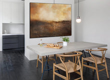 Load image into Gallery viewer, Orange Abstract Painting Large Sky Landscape Painting Brown Painting Dp131
