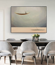 Load image into Gallery viewer, Sailboat Abstract Oil Painting Artwork Large Living Room Art Np072
