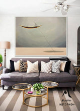 Load image into Gallery viewer, Sailboat Abstract Oil Painting Artwork Large Living Room Art Np072
