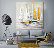 Load image into Gallery viewer, Sailboat Painting on Canvas Landscape Painting Sailing Boat Op067
