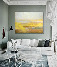 Load image into Gallery viewer, Yellow Abstract Canvas Painting Large Sky Art Painting On Canvas Dp137
