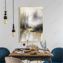 Load image into Gallery viewer, Large Original Gold Art Abstract Canvas Painting For Living Room Gp056
