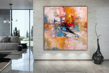 Load image into Gallery viewer, Red Yellow Blue Abstract Painting Modern Decor Custom Art BP099
