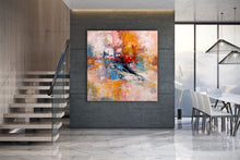 Load image into Gallery viewer, Red Yellow Blue Abstract Painting Modern Decor Custom Art BP099
