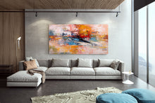 Load image into Gallery viewer, Red Yellow Blue Abstract Painting Modern Decor Custom Art BP099
