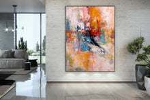 Load image into Gallery viewer, Red Yellow Blue Abstract Painting Modern Decor Custom Art BP099
