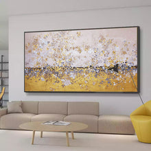 Load image into Gallery viewer, Gold Leaf Abstract Art Painting Modern Landscape Painting on Canvas Dp062
