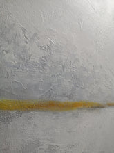 Load image into Gallery viewer, Abstract Sky Painting, Sea Abstract Painting Gray Yellow Painting Dp090
