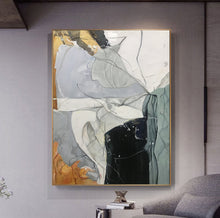 Load image into Gallery viewer, Beige Gray Orange Abstract Painting Minimalist Abstract Painting Np061
