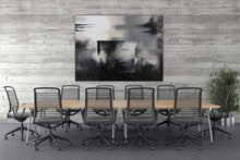 Load image into Gallery viewer, Oversized Black and White Art Minimal Painting, Black &amp; White Abstract Painting Bp049
