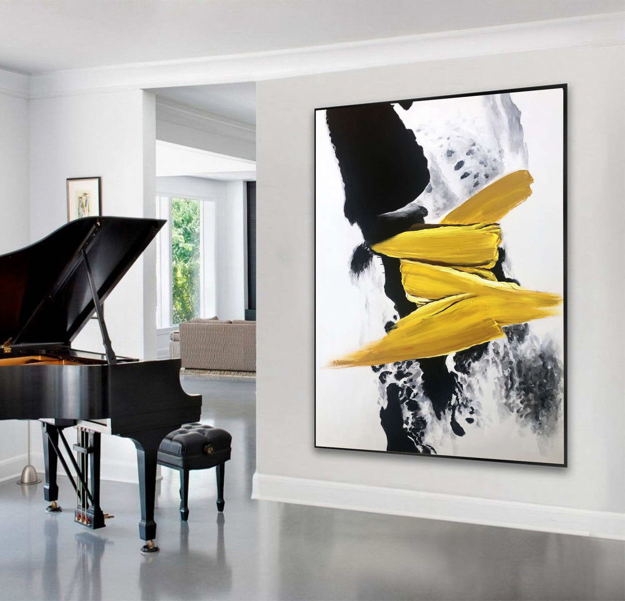 Abstract Paintings Black And White