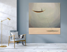 Load image into Gallery viewer, Oversized Wall Art for Living Room Boat Painting, Wall Decor Art Bt001
