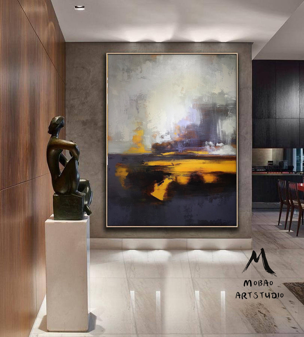 Sofa Size Artwork Sea Abstract Painting,Sky Landscape Gp027