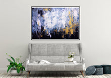 Load image into Gallery viewer, Purple White Knife Painting Living Room Wall Art Extra Large Artwork Dp086
