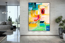 Load image into Gallery viewer, Colorful Wall Art Paintings Extra Large Artwork Abstract Canvas Art Dp083
