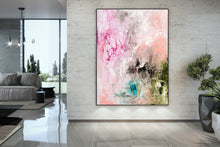 Load image into Gallery viewer, Pink Brown Green Texture Wall Art Modern Abstract Painting Bp118
