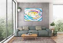 Load image into Gallery viewer, Large Colorful Landscape AbstractOriginal Art Kp068
