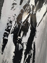 Load image into Gallery viewer, Black And White Canvas Art Abstract Minimalist Painting Op023
