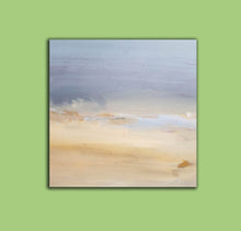 Load image into Gallery viewer, Beige Blue Abstract Art on Canvas Living Room Office Painting Yp053
