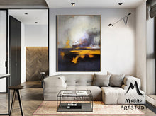 Load image into Gallery viewer, Sofa Size Artwork Sea Abstract Painting,Sky Landscape Gp027
