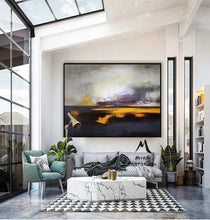 Load image into Gallery viewer, Large Textured Wall Art Sea Oil Painting, Abstract Sky Painting Gp021
