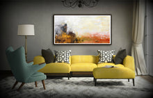 Load image into Gallery viewer, Red Yellow Brown Textured Abstract Painting Art Oversized Bp059
