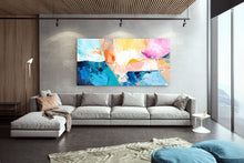 Load image into Gallery viewer, Colorful Wall Art on Canvas Original Abstract Paintings Contemporary Art Fp010
