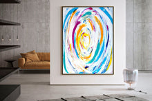 Load image into Gallery viewer, Large Colorful Landscape AbstractOriginal Art Kp068
