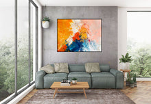 Load image into Gallery viewer, Large Contemporary Paintings on Canvas,Yellow Blue Modern Wall Art Gp064
