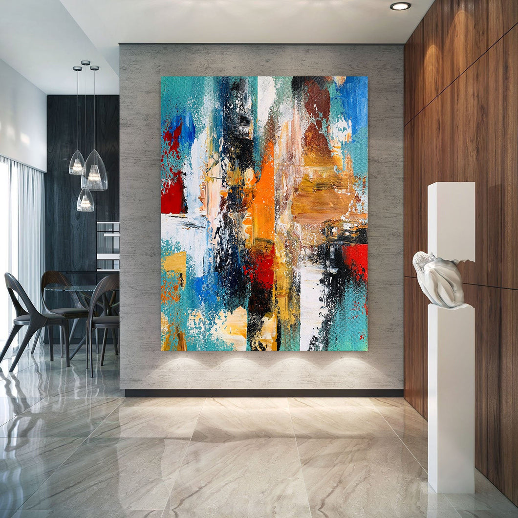 Oversized Canvas Artwork ,Large Abstract Painting on Canvas Gp063