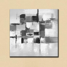 Load image into Gallery viewer, Black and White Wall Art Canvas Grey Abstract Painting cp033
