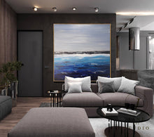 Load image into Gallery viewer, Deep Blue Ocean Landscape Painting Sofa Wall Sea Art Oil Painting Qp088
