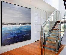 Load image into Gallery viewer, Deep Blue Ocean Landscape Painting Sofa Wall Sea Art Oil Painting Qp088
