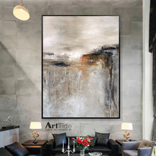Load image into Gallery viewer, Beige And Brown Contemporary Art Rich Texture Painting Ap002
