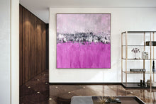 Load image into Gallery viewer, Pink Abstract Painting on Canvas Large Interior Art Qp013
