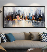 Load image into Gallery viewer, New York  City Abstract Painting Cityscape Painting Op008
