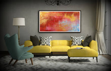 Load image into Gallery viewer, Large Works of Art Red Orange Abstract Painting Oversize Decor Bp056
