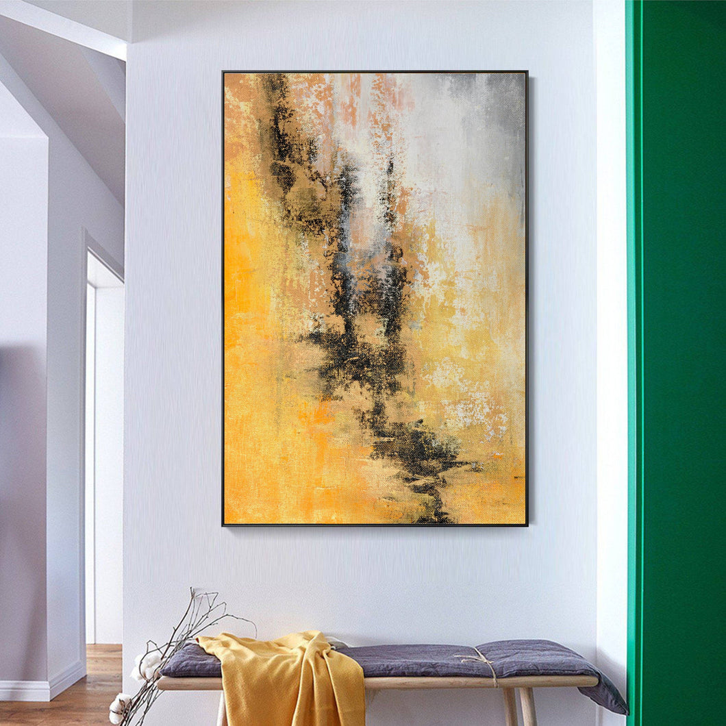 Big Wall Paintings On Canvas Gray Abstract Painting Contemporary Art Bp073